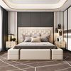 H&ocirc;tel/maison meubles de chambre &agrave; coucher adulte moderne grand lit double