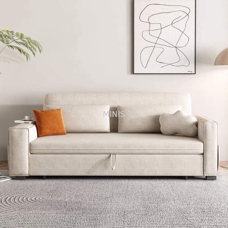 Sof&aacute; cama Love de doble prop&oacute;sito plegable de terciopelo para espacios peque&ntilde;os