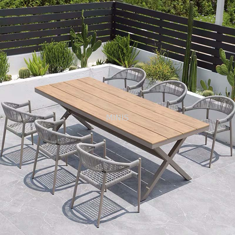 Canap&eacute; durable imperm&eacute;able en bois de teck de jardin ext&eacute;rieur moderne