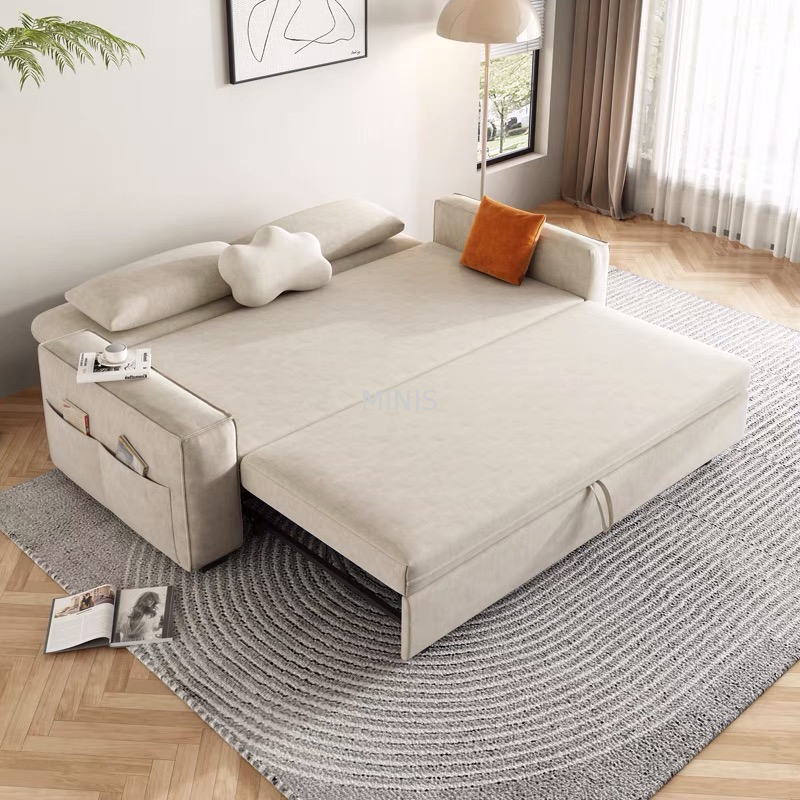 Sof&aacute; cama Love de doble prop&oacute;sito plegable de terciopelo para espacios peque&ntilde;os