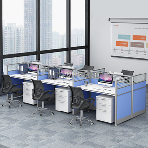 Poste de travail modulaire de cellule de bureau de bureau du personnel avec la s&eacute;paration