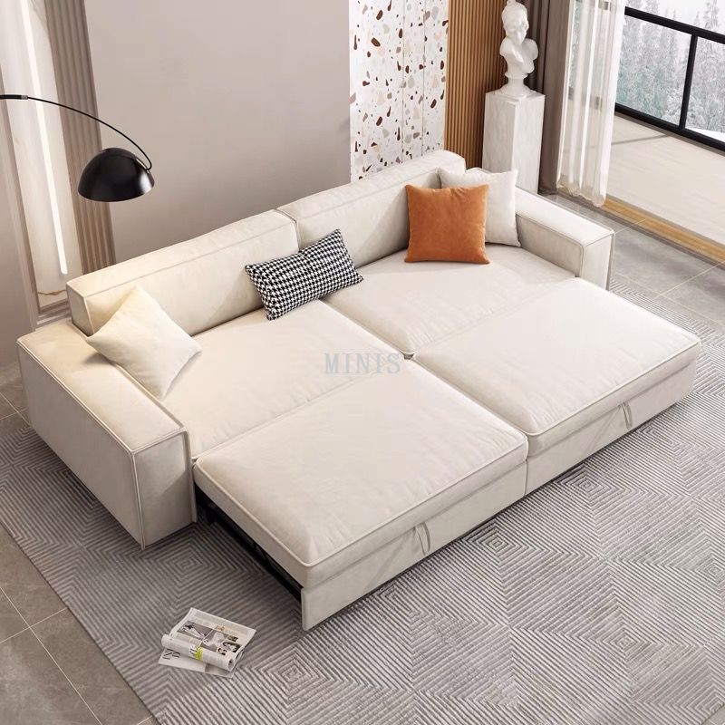 Sof&aacute; cama Love de doble prop&oacute;sito plegable de terciopelo para espacios peque&ntilde;os