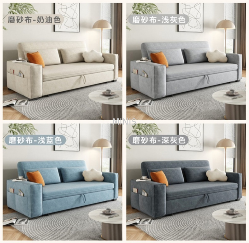 Sof&aacute; cama Love de doble prop&oacute;sito plegable de terciopelo para espacios peque&ntilde;os