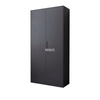 Archivador alto de acero y metal negro para estanter&iacute;a de almacenamiento de oficina