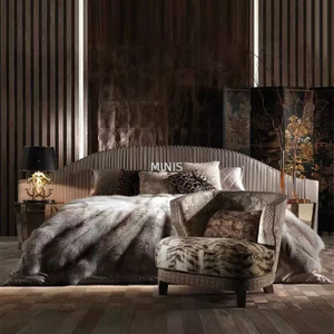 Grande chambre pour adultes, lit King Size &eacute;l&eacute;gant personnalis&eacute; de style italien
