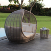 Lit de chaise en rotin en aluminium pour balcon de jardin ext&eacute;rieur combin&eacute;
