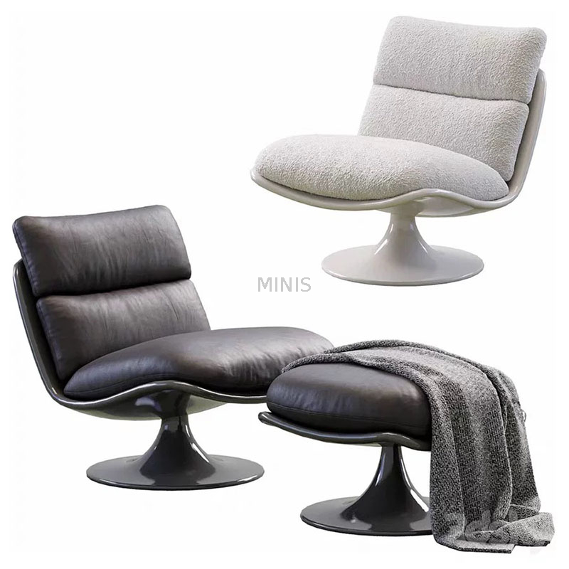 Silla moderna del ocio de la sala de estar Fasionable con el otomano