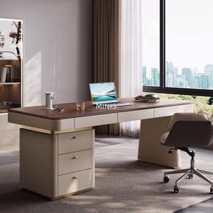 Meubles de bureau &agrave; domicile petit bureau d'ordinateur en marbre &eacute;l&eacute;gant