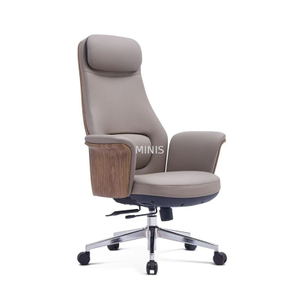 Silla de oficina ergon&oacute;mica ejecutiva de cuero genuino Manager Good