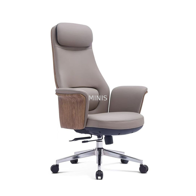Silla de oficina ergon&oacute;mica ejecutiva de cuero genuino Manager Good