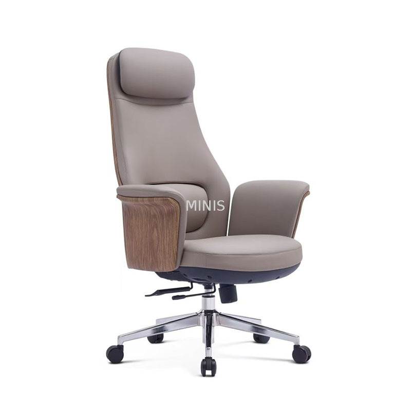 Silla de oficina ergon&oacute;mica ejecutiva de cuero genuino Manager Good