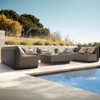 Foshan mobilier d'ext&eacute;rieur jardin canap&eacute; en bois de teck anti-moisissure