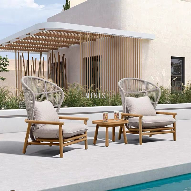 Silla de jard&iacute;n c&oacute;moda de madera resistente con respaldo alto para exteriores de China