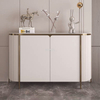 Salon/Salle &agrave; manger Table d'appoint blanche Rangement Joli buffet