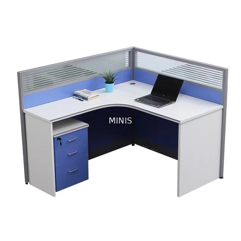 Bureaux de poste de travail du personnel de s&eacute;paration de bureau avec armoire/tiroir