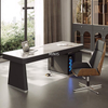 Muebles de mesa para el hogar Escritorio de oficina peque&ntilde;o, de buena madera, color beige
