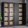 Archivador alto de acero y metal negro para estanter&iacute;a de almacenamiento de oficina