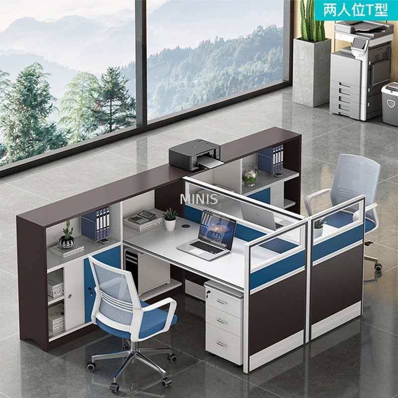 Bureaux de poste de travail du personnel de s&eacute;paration de bureau avec armoire/tiroir