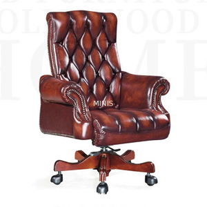 Chaise de bureau en cuir confortable ex&eacute;cutif Good Furntiure